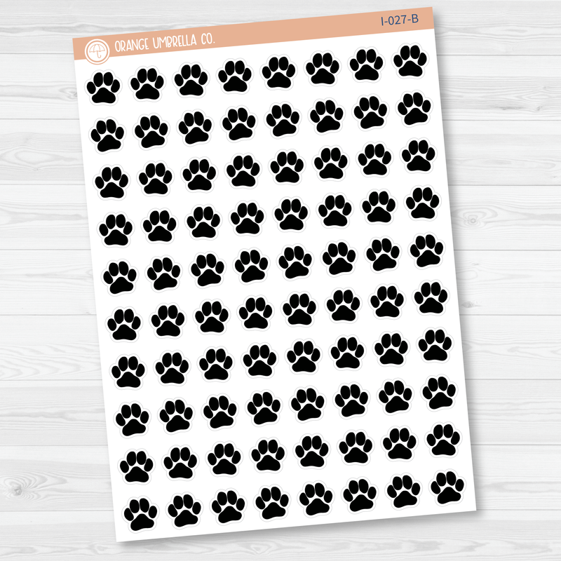 Paw Print - Small Icon Planner Stickers | I-027