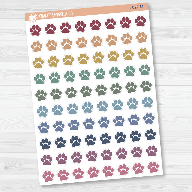 Paw Print - Small Icon Planner Stickers | I-027