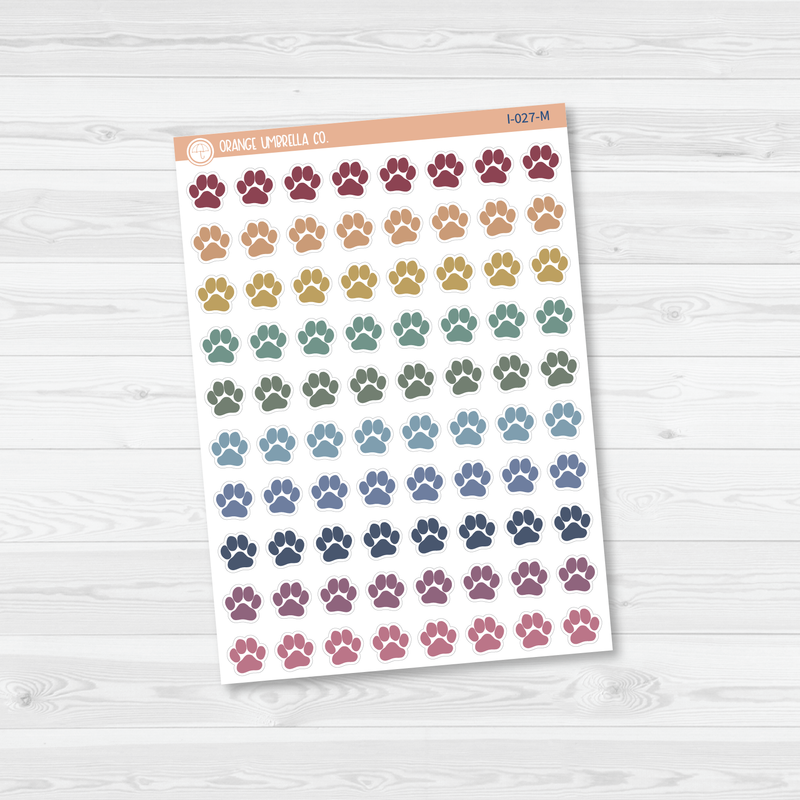 Paw Print - Small Icon Planner Stickers | I-027