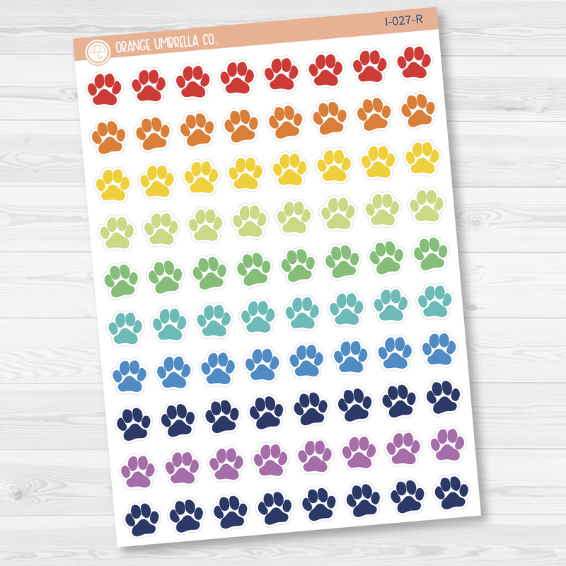 Paw Print - Small Icon Planner Stickers | I-027