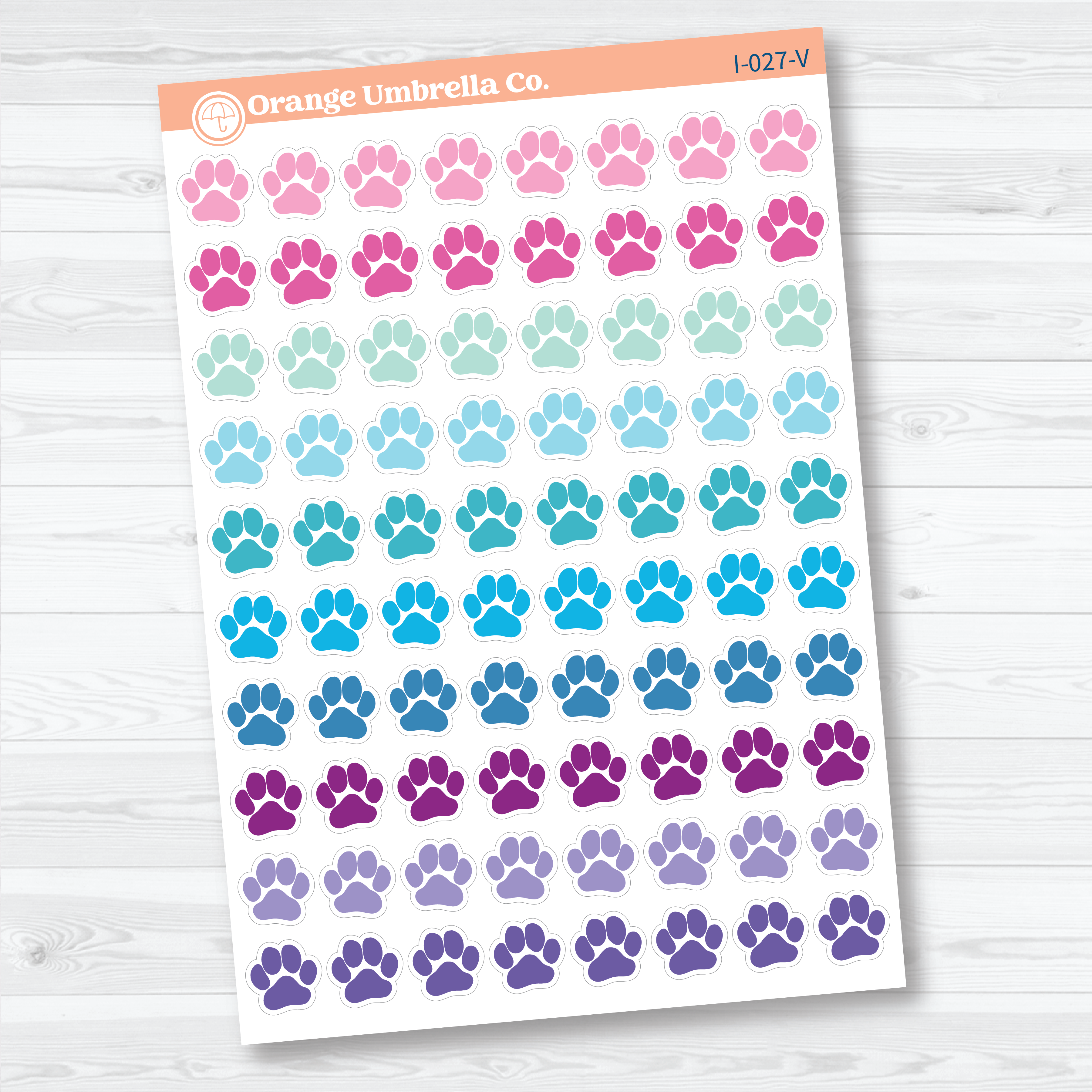 Paw Print - Small Icon Planner Stickers | I-027