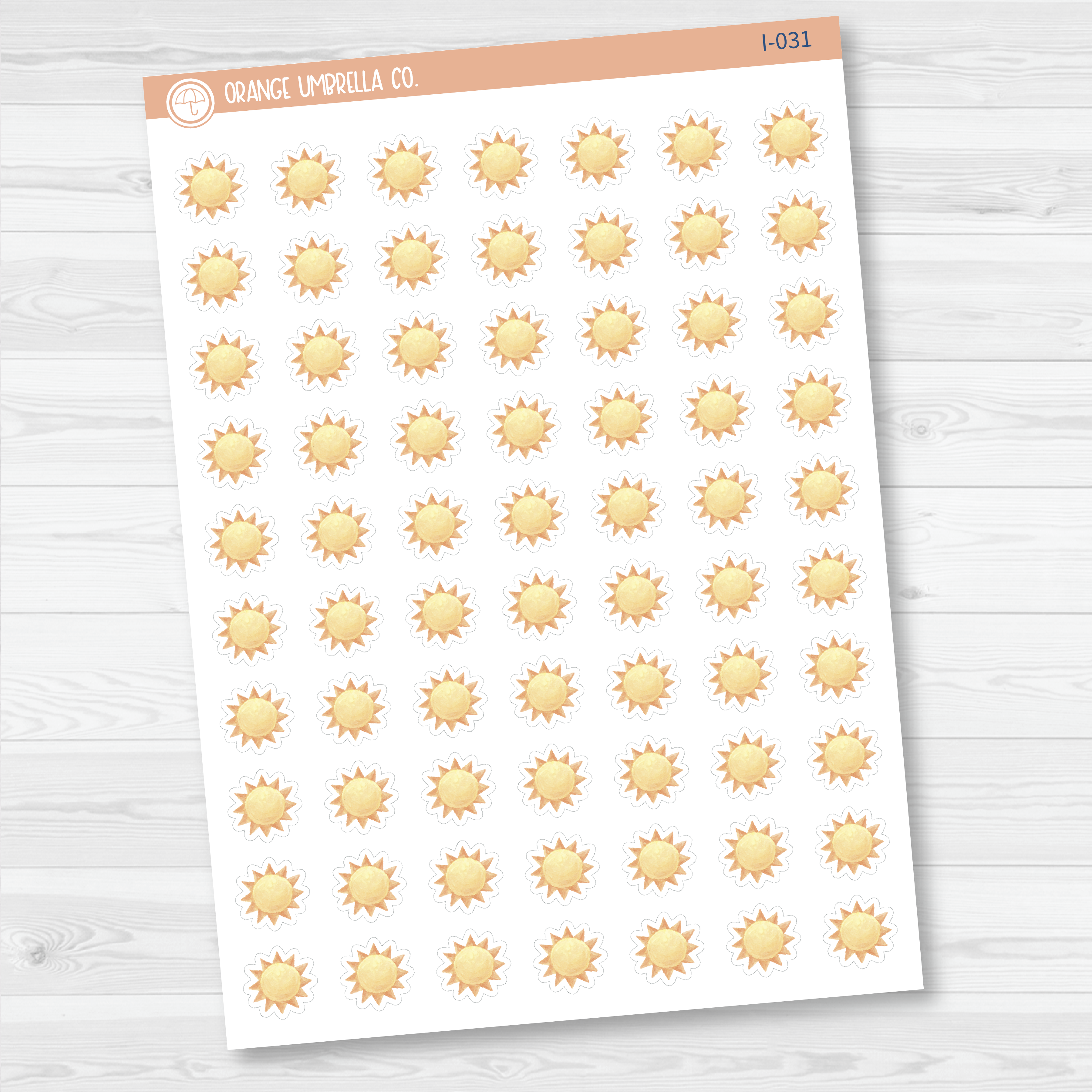 Weather Icon Planner Stickers | I-028 - I-035