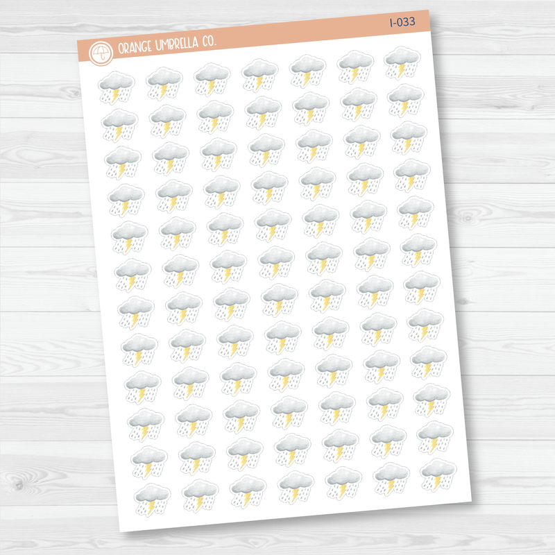 Weather Icon Planner Stickers | I-028 - I-035