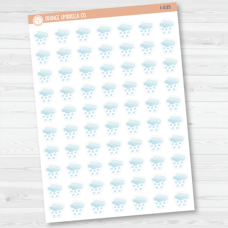 Weather Icon Planner Stickers | I-028 - I-035