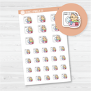 Spazz Cat Laundry Icon Planner Stickers | I-049