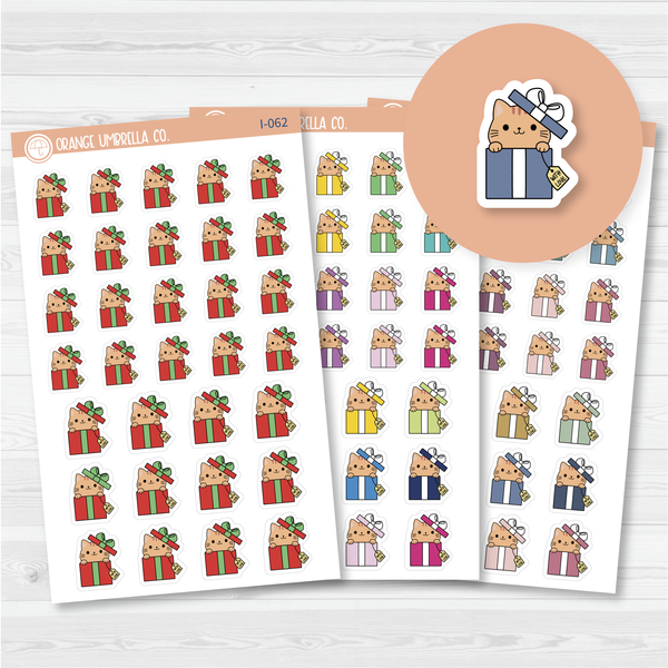 Spazz Cat Gift Icon Planner Stickers | I-062