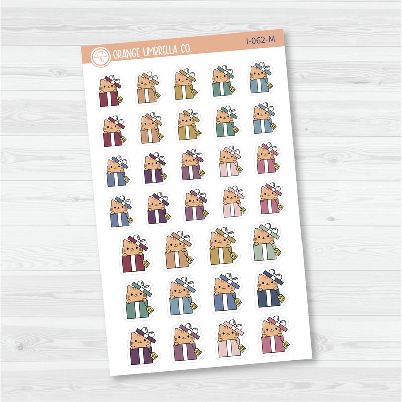 Spazz Cat Gift Icon Planner Stickers | I-062