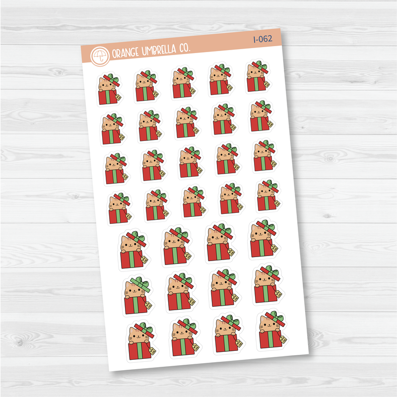 Spazz Cat Gift Icon Planner Stickers | I-062