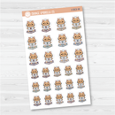 Spazz Cat Reading Icon Planner Stickers and Labels | I-063
