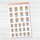 Spazz Cat Reading Icon Planner Stickers and Labels | I-063