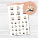 Spazz Cat Robot Vacuum/Runs Roomba Icon Planner Stickers | I-069