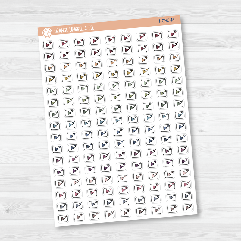 You-Tube Icon Planner Stickers | I-096