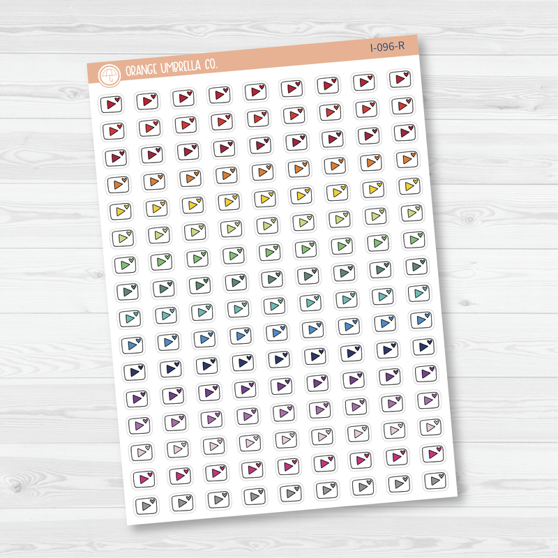 You-Tube Icon Planner Stickers | I-096