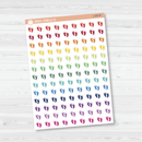 Baby Feet Icon Planner Stickers | Footprint Icon Labels  | I-100 - I-103