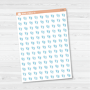 Baby Feet Icon Planner Stickers | Footprint Icon Labels  | I-100 - I-103