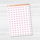 Baby Feet Icon Planner Stickers | Footprint Icon Labels  | I-100 - I-103