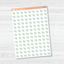 Baby Feet Icon Planner Stickers | Footprint Icon Labels  | I-100 - I-103