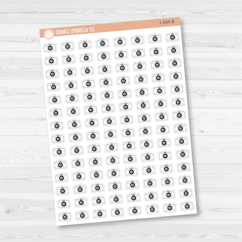 Camera Icon Planner Stickers | I-104