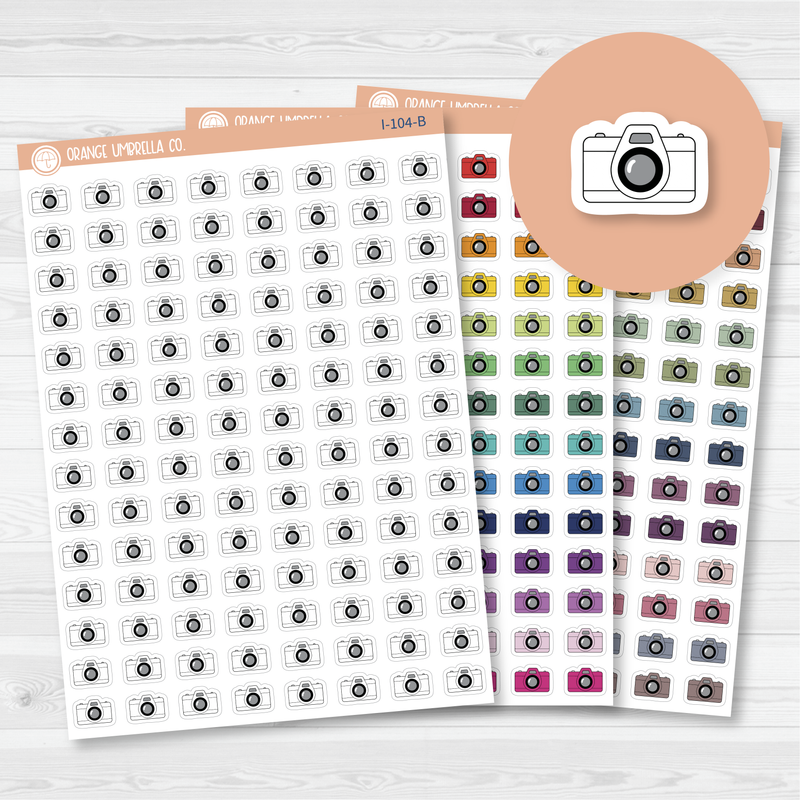 Camera Icon Planner Stickers | I-104