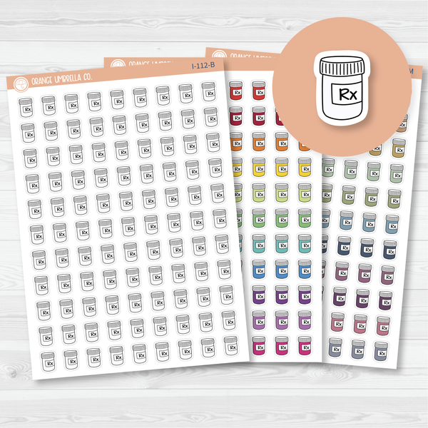 Rx Icon Planner Stickers | I-112