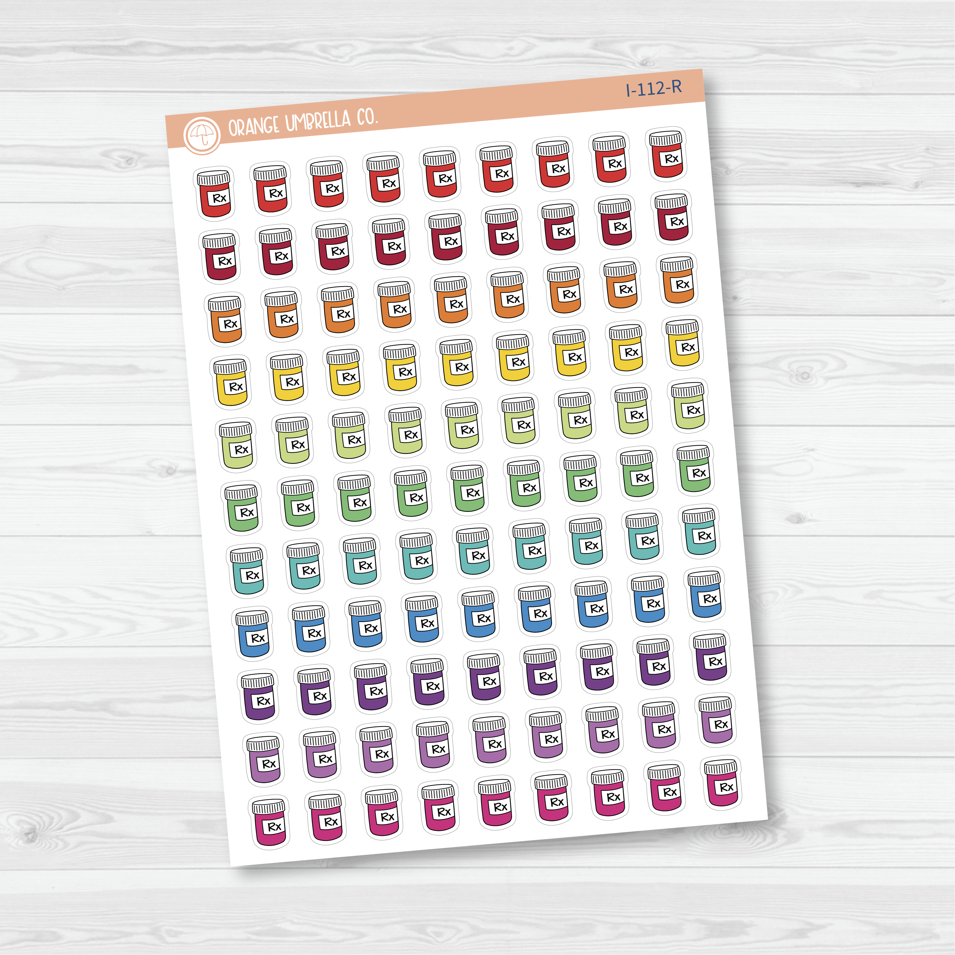 Rx Icon Planner Stickers | I-112