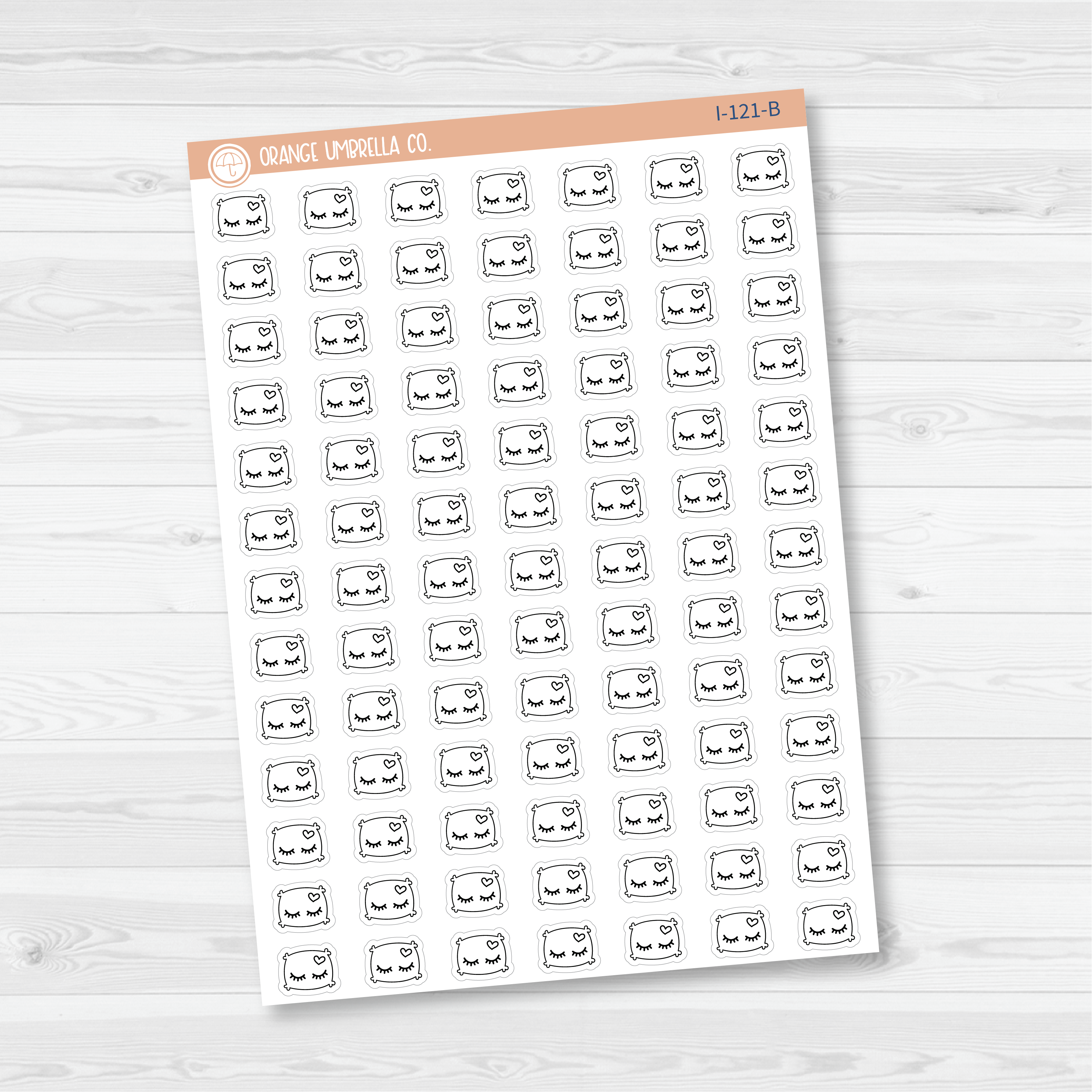 Nap Time Pillow Icon Planner Stickers | I-121