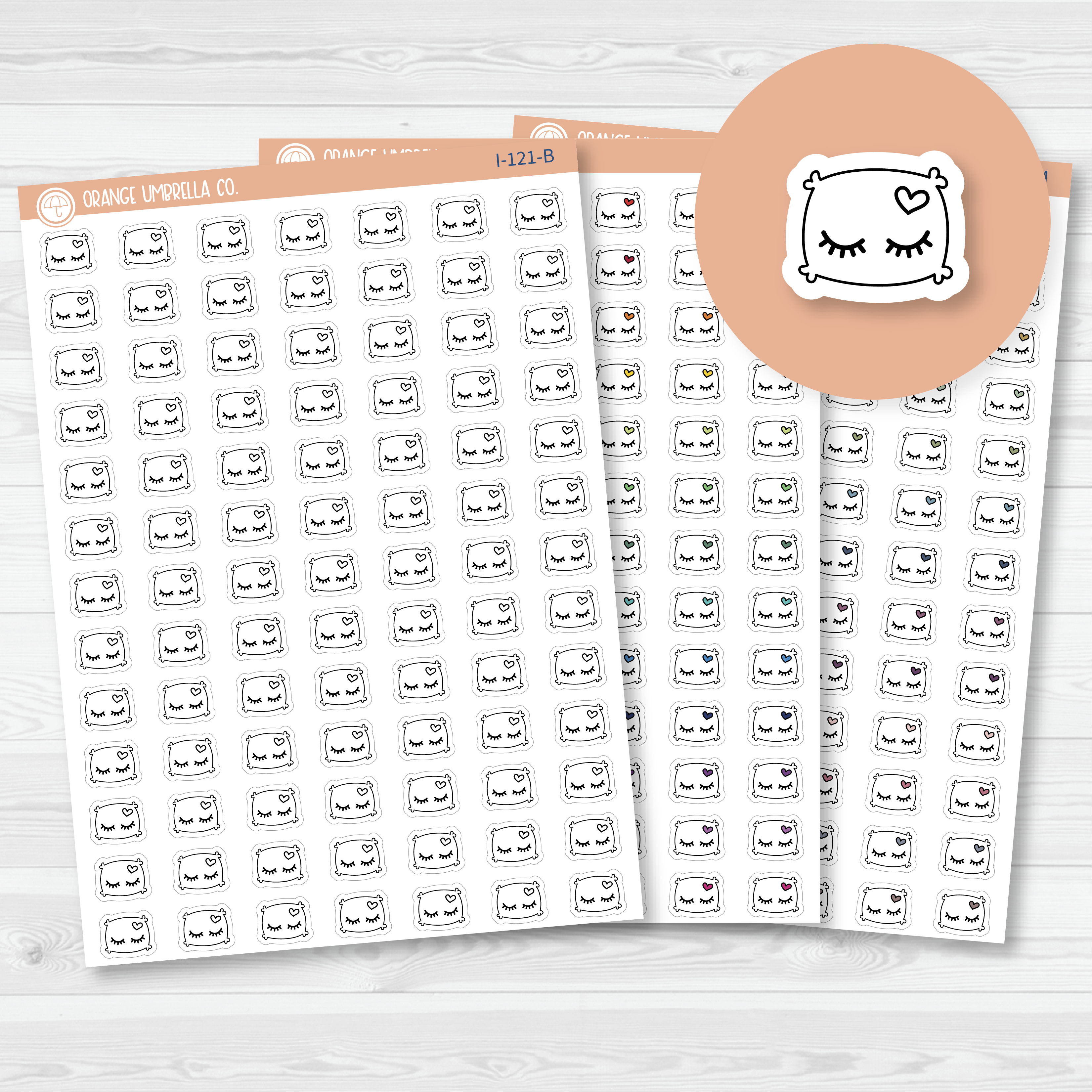Nap Time Pillow Icon Planner Stickers | I-121
