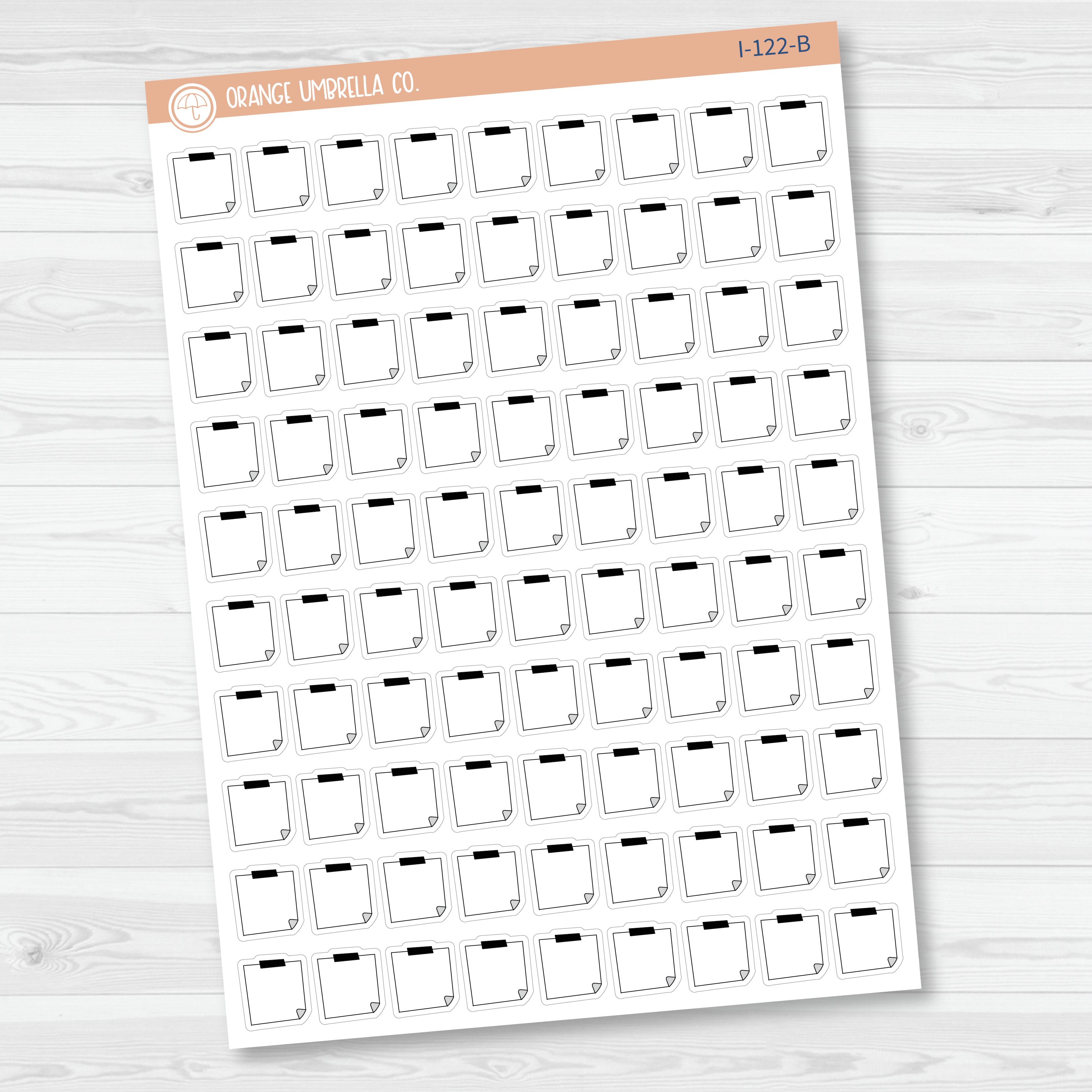 Sticky Notes - Mini Icon Planner Stickers | I-122