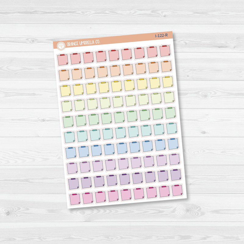 Sticky Notes - Mini Icon Planner Stickers | I-122 / 903-075