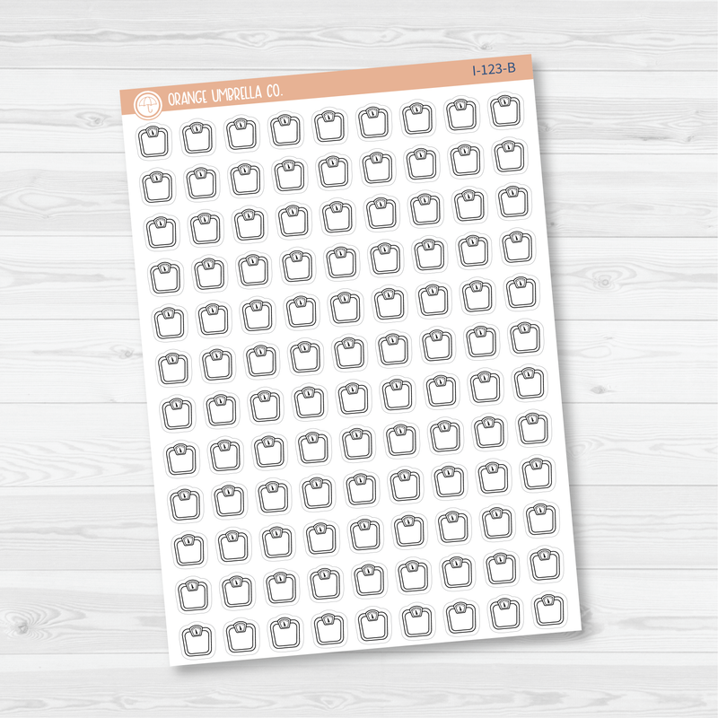 Scale Icon Planner Stickers | I-123