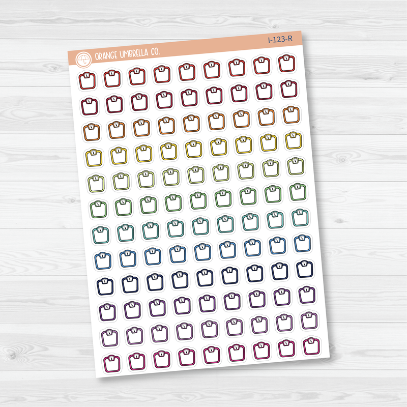 Scale Icon Planner Stickers | I-123