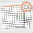 TV Icon / Movie Night Planner Stickers | I-124
