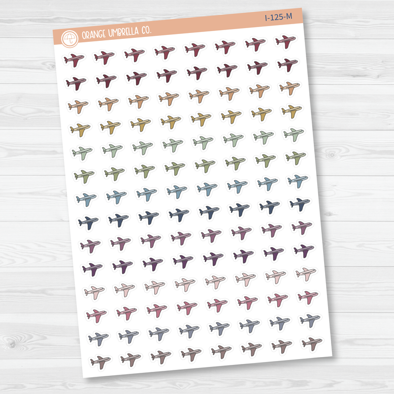 Airplane Icon Planner Stickers | I-125