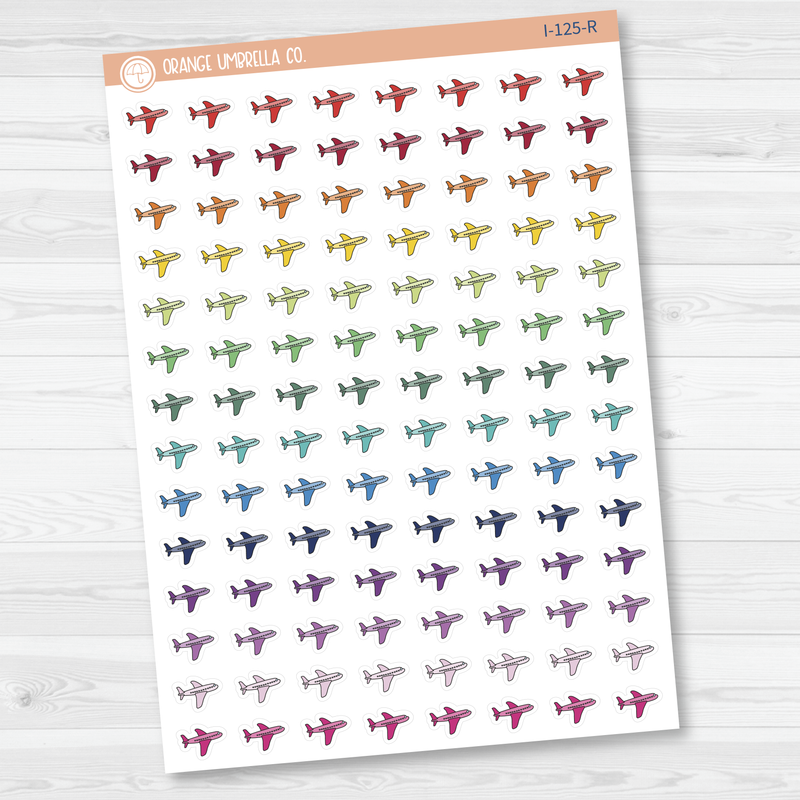 Airplane Icon Planner Stickers | I-125