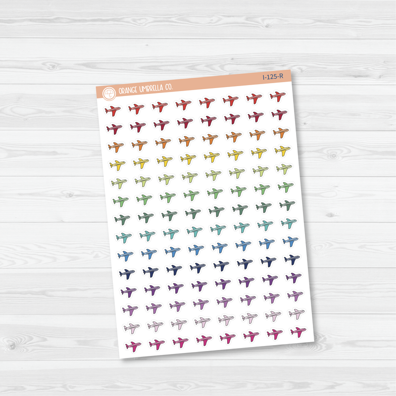 Airplane Icon Planner Stickers | I-125