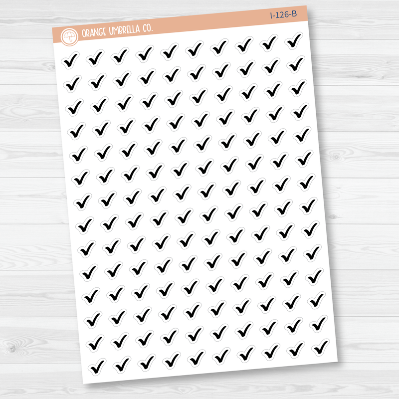 Checkmark Icon Planner Stickers | I-126