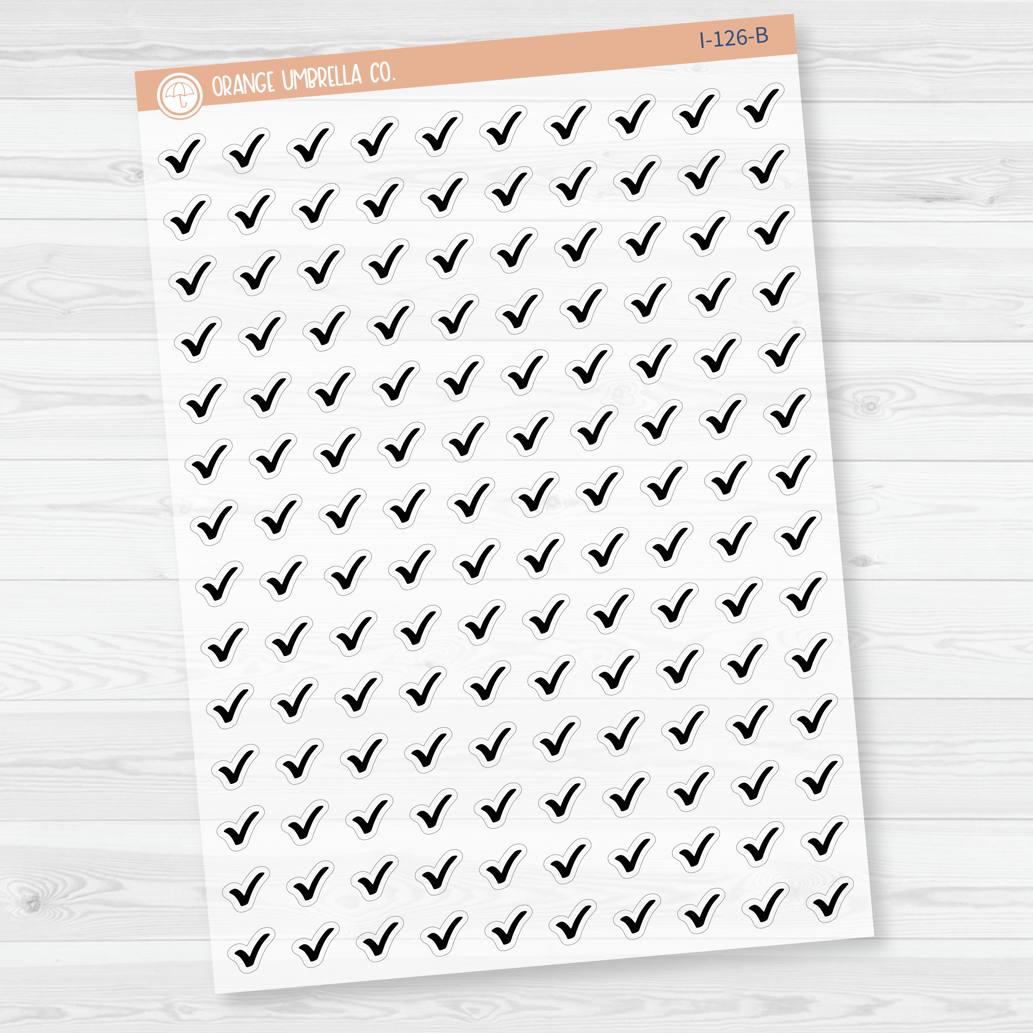 Checkmark Icon Planner Stickers | I-126