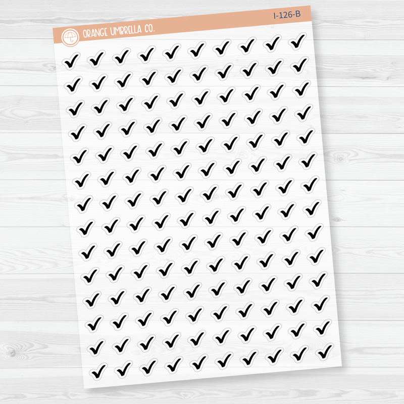 Checkmark Icon Planner Stickers | I-126