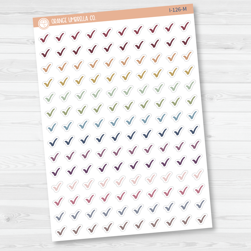 Checkmark Icon Planner Stickers | I-126