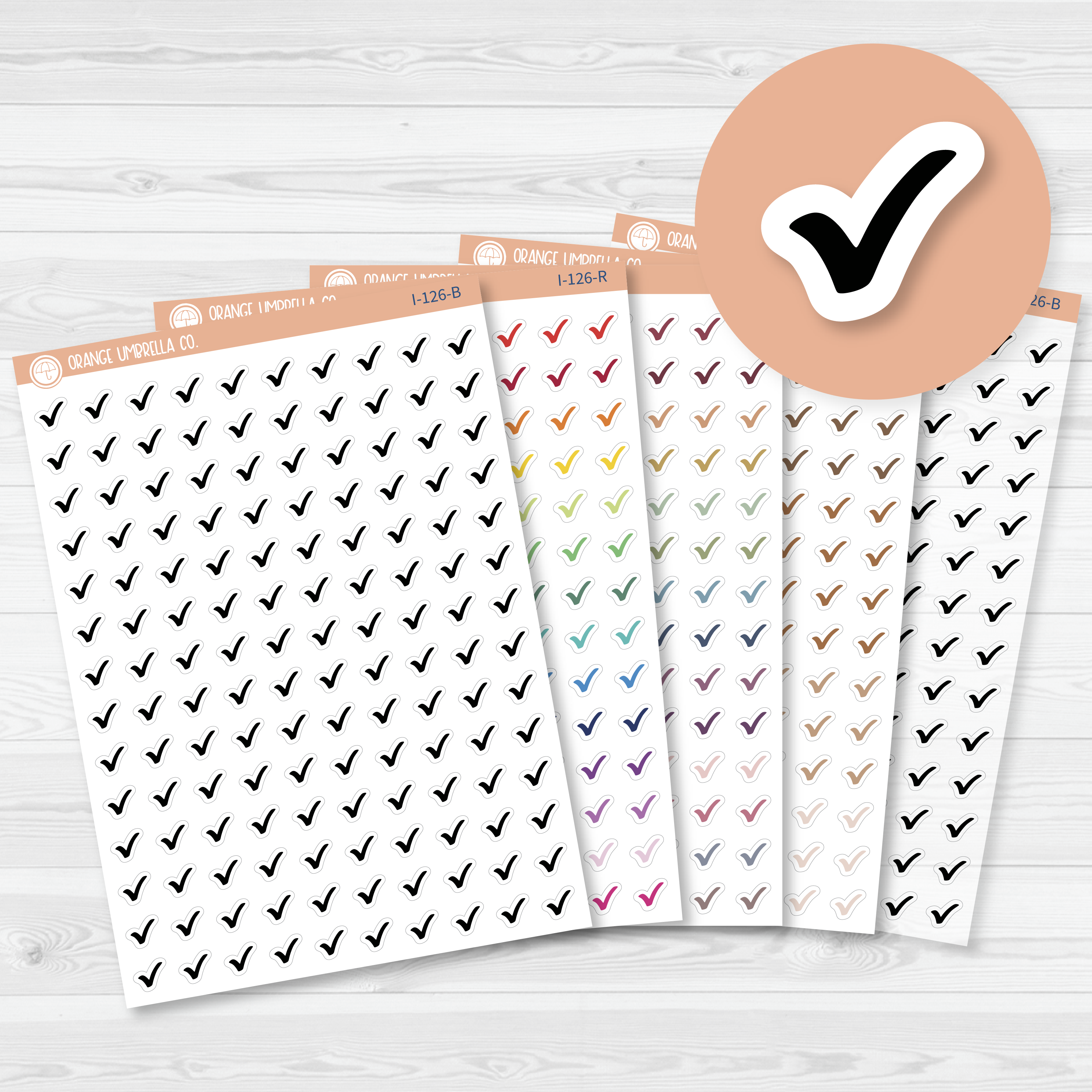 Checkmark Icon Planner Stickers | I-126
