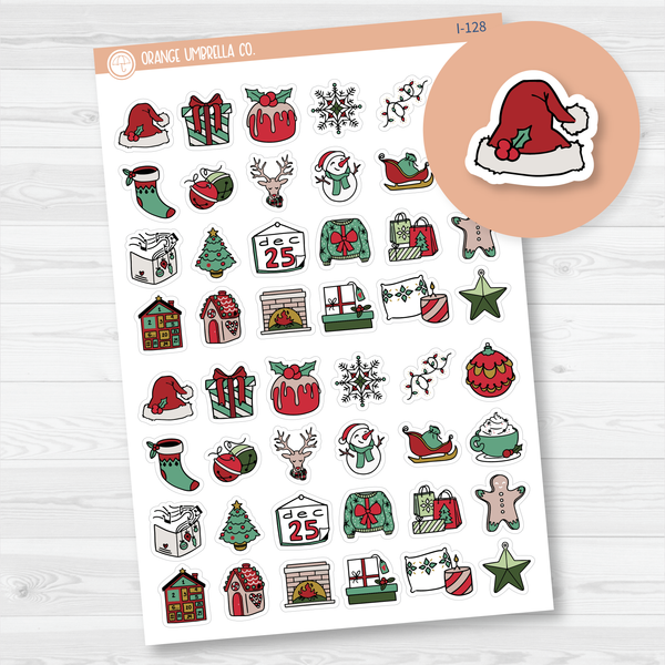 Christmas Icon Planner Stickers | I-128