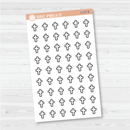 Cross Icon Planner Stickers | I-137