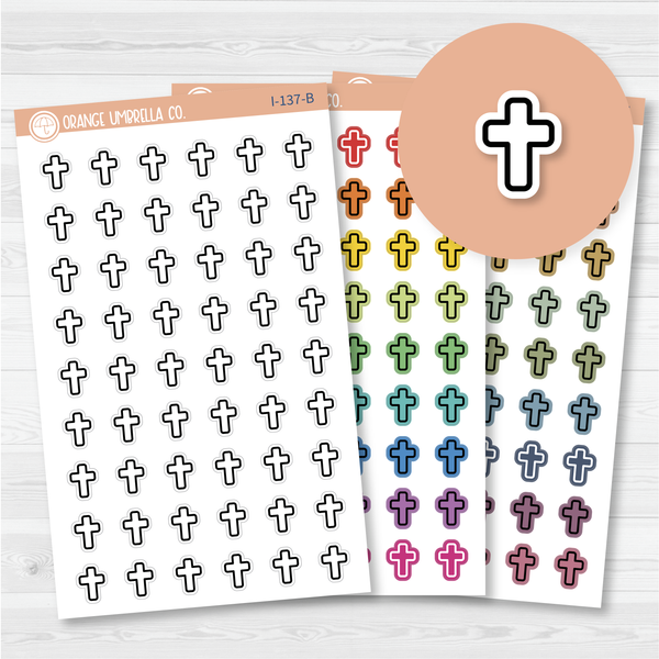 Cross Icon Planner Stickers | I-137