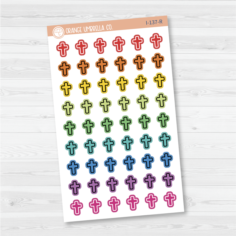 Cross Icon Planner Stickers | I-137