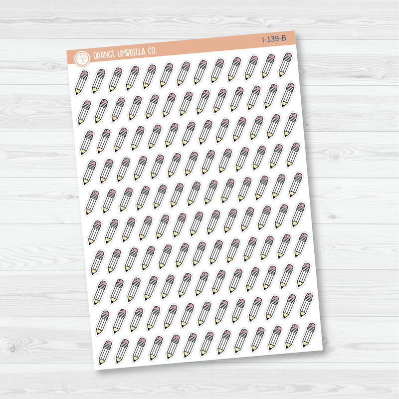 Pencil Icon Planner Stickers | I-139