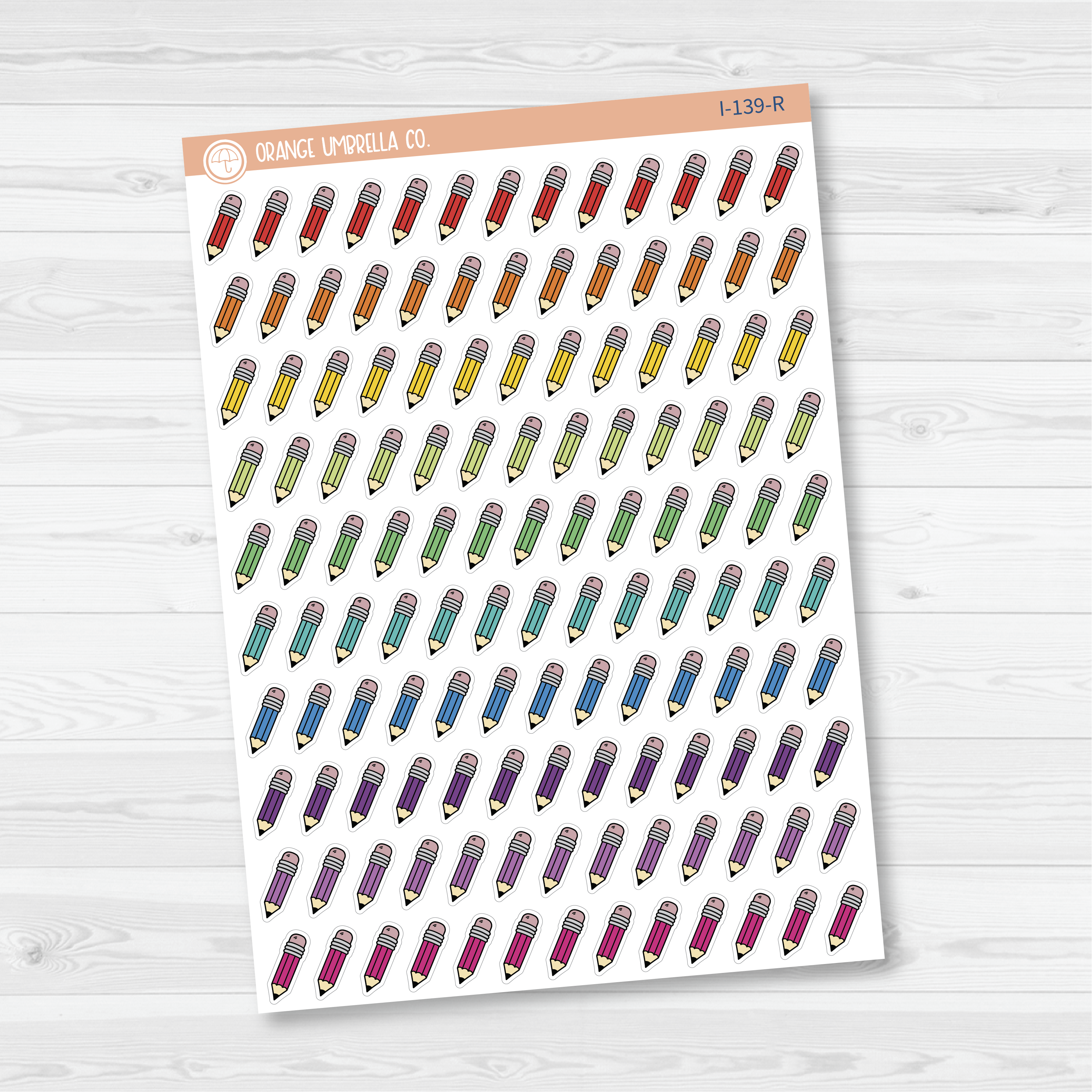 Pencil Icon Planner Stickers | I-139