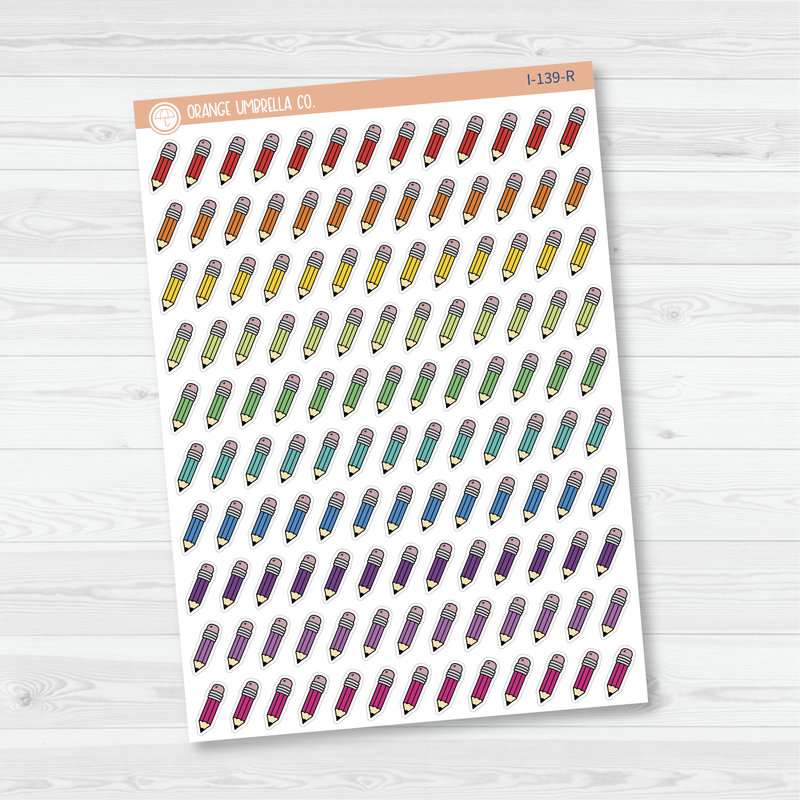 Pencil Icon Planner Stickers | I-139