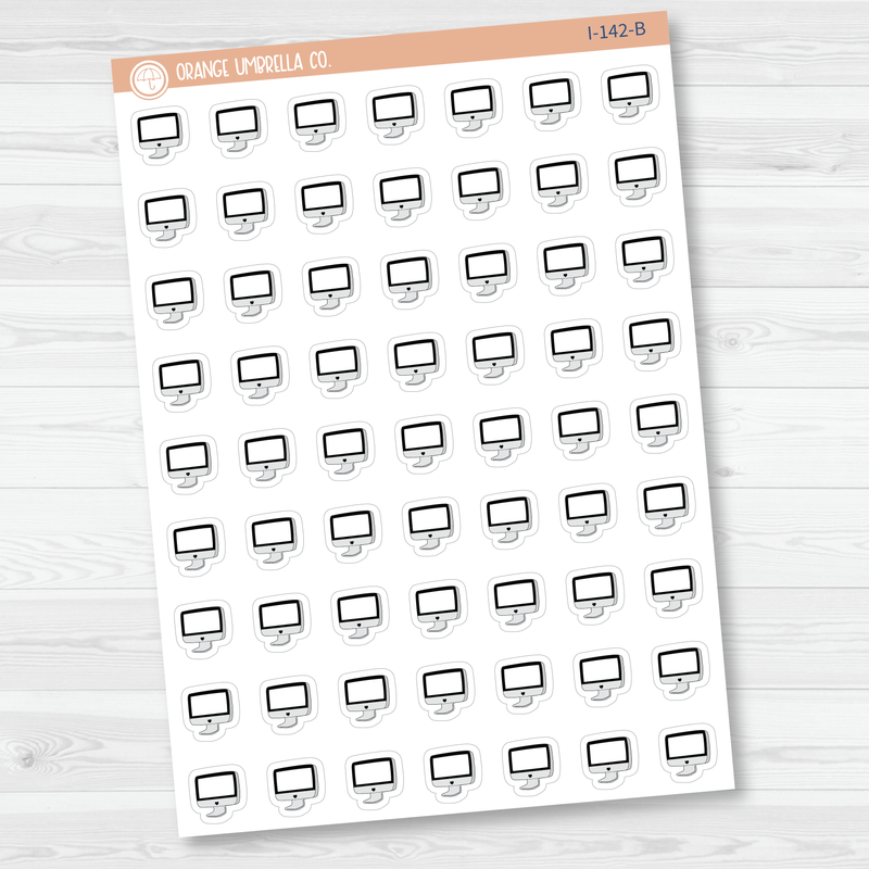 Computer Work Icon Planner Stickers | I-142