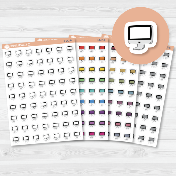 Computer Work Icon Planner Stickers | I-142