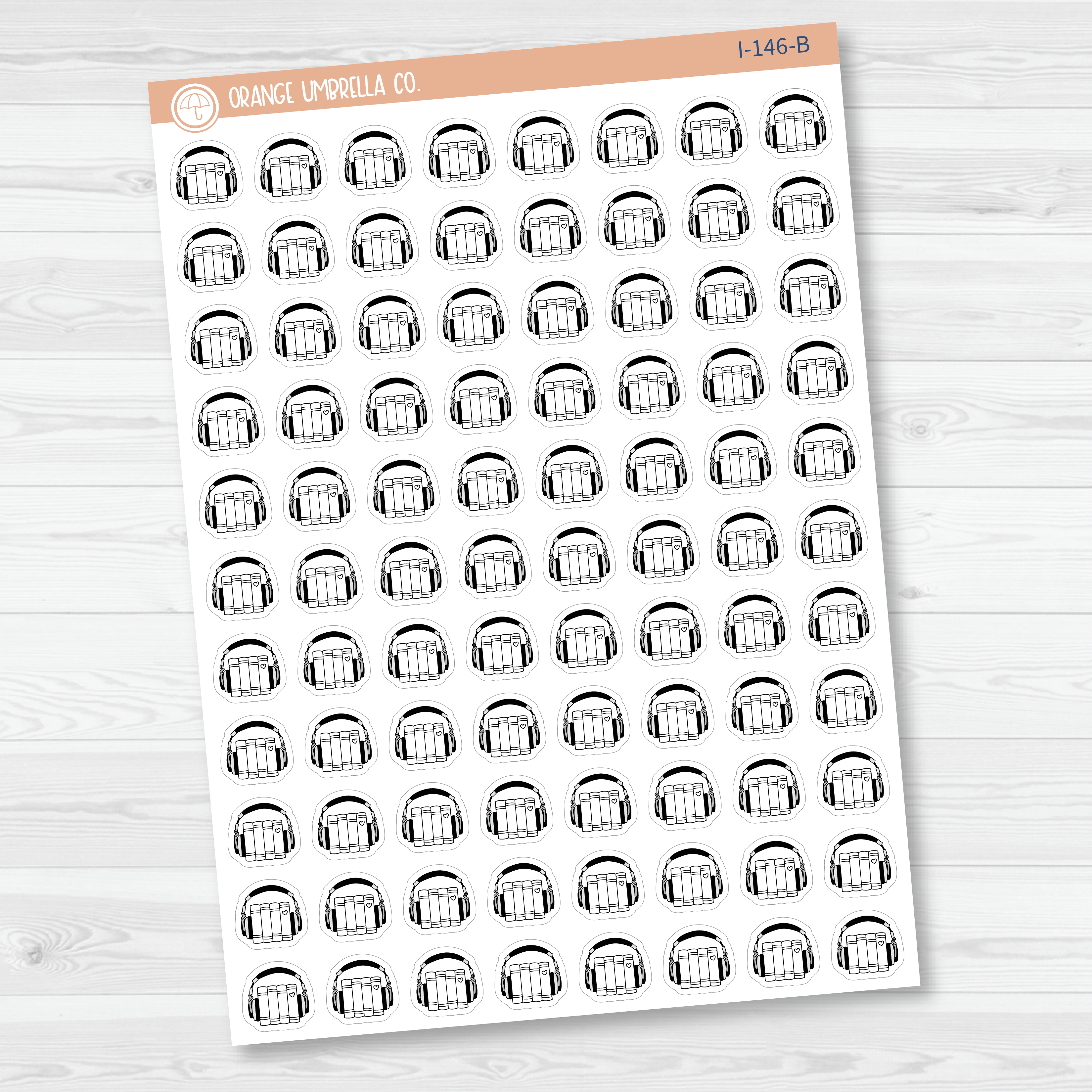 Audiobook Icon Planner Stickers | I-146